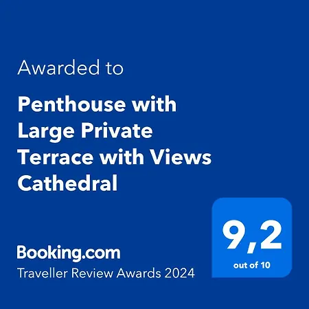 Penthouse With Large Private Terrace With Views Cathedral Appartement *